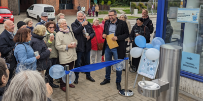 Einweihung Trinkbrunnen Freudiges Beisammensein © Hansestadt Havelberg