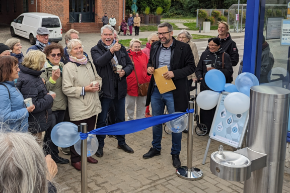 einweihung trinkbrunnen freudiges beisammensein hansestadt havelberg