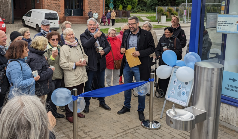 einweihung trinkbrunnen freudiges beisammensein hansestadt havelberg